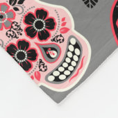 Dag van de dode suikerriet, grijs fleece deken (Hoek)