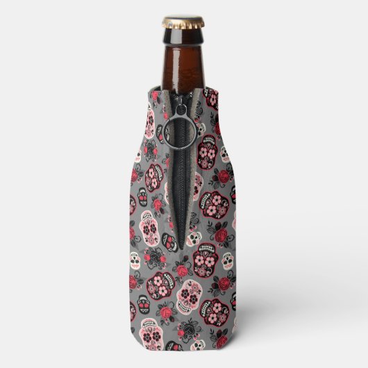 Dag van de dode suikerriet, grijs flesjeskoeler (Fles Achterkant)