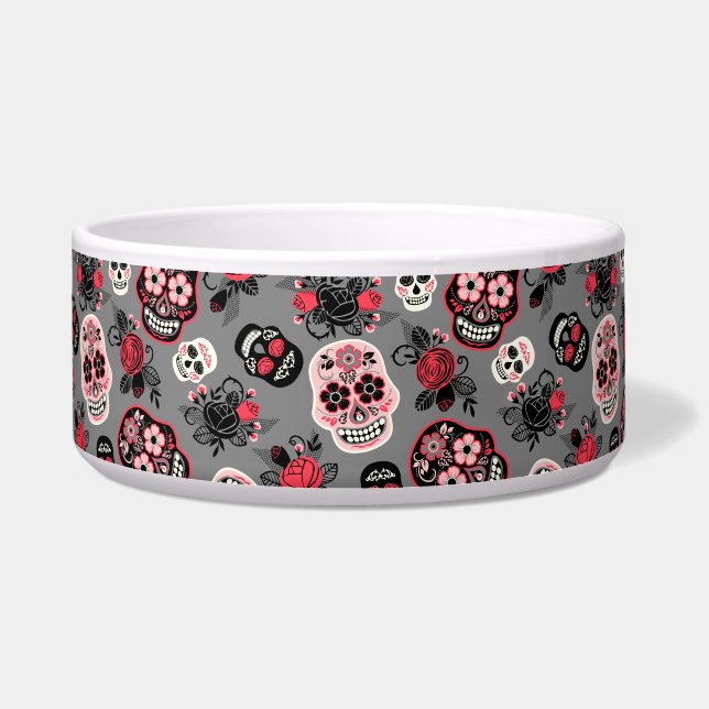 Dag van de dode suikerriet, grijs voerbakje (Voorkant)