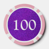 Dag van de dode suikerriet Professionele glitter Poker Chips (Achterkant)