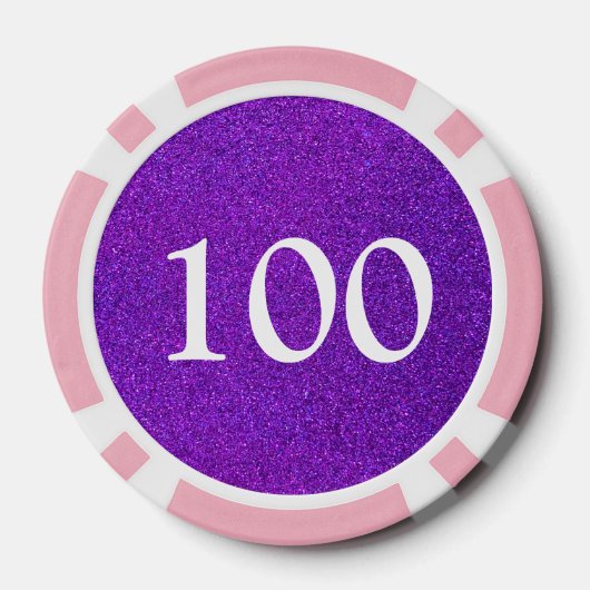 Dag van de dode suikerriet Professionele glitter Poker Chips (Achterkant)