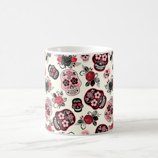 Dag van de dode suikerriet, wit koffiemok (Center)