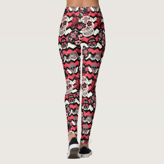 Dag van de dode suikerriet, zigzag leggings (Achterkant)