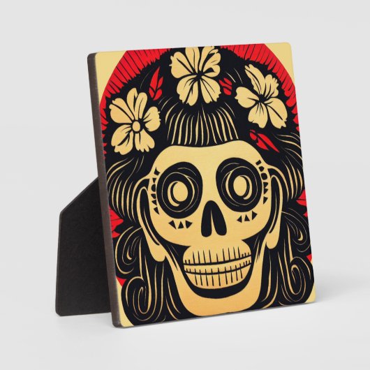 Dag van de Dode Suikerschedel 1 Fotoplaat (Voorkant)