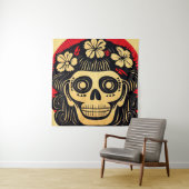 Dag van de Dode Suikerschedel 1 Wandkleed (In situ)