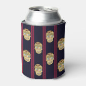 Dag van de Dode Suikerschedel (Blond Presswood) Blikjeskoeler (Blikje Voorkant)