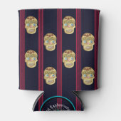 Dag van de Dode Suikerschedel (Blond Presswood) Blikjeskoeler (Voorkant)