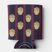 Dag van de Dode Suikerschedel (Blond Presswood) Blikjeskoeler (Achterkant)