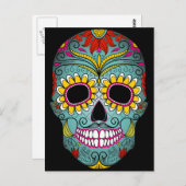Dag van de dode suikerschedel briefkaart (Voorkant / Achterkant)