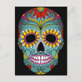 Dag van de dode suikerschedel briefkaart (Voorkant)