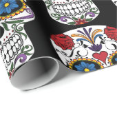 Dag van de dode suikerschedel cadeaupapier (Rol Hoek)