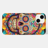 Dag van de dode suikerschedel Case-Mate iPhone case (Achterkant (horizontaal))