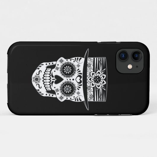 Dag van de dode suikerschedel Case-Mate iPhone case (Achterkant (horizontaal))