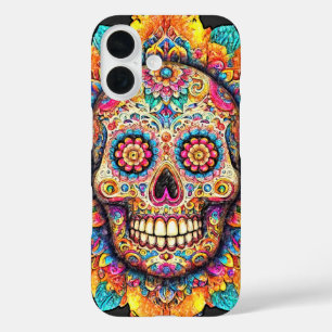 Dag van de dode suikerschedel iPhone 16 hoesje