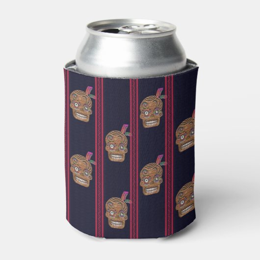 Dag van de Dode Suikerschedel (Cedar Shake) Blikjeskoeler (Blikje Voorkant)