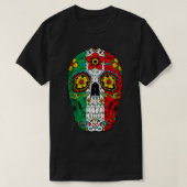 Dag van de dode suikerschedel Cinco de Mayo vrouwe T-shirt (Design voorkant)