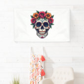 Dag van de Dode Suikerschedel - Dia de los Muertos Spandoek (Insitu)