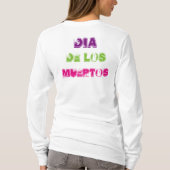 Dag van de Dode Suikerschedel Dia de los Muertos T-shirt (Achterkant)