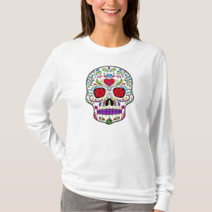 Dag van de Dode Suikerschedel Dia de los Muertos T-shirt