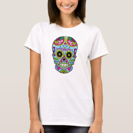 Dag van de Dode Suikerschedel Dia de los Muertos T-shirt