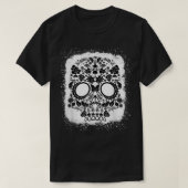 Dag van de dode suikerschedel Dia De Los Muertos T-shirt (Design voorkant)