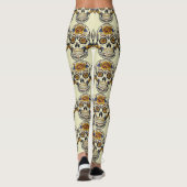 Dag van de dode suikerschedel (Dia de Muertos) Leggings (Achterkant)