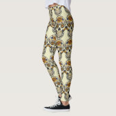 Dag van de dode suikerschedel (Dia de Muertos) Leggings (Links)