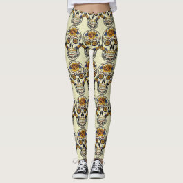 Dag van de dode suikerschedel (Dia de Muertos) Leggings