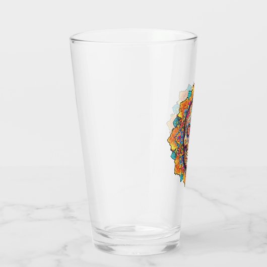 Dag van de dode suikerschedel glas (Rechts)