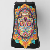 Dag van de dode suikerschedel golfheadcover (Draai 90)