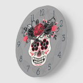 Dag van de dode suikerschedel grote klok (Hoek)