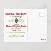 Dag van de Dode Suikerschedel | Halloween-Briefkaa Briefkaart (Achterkant)