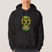 Dag van de dode suikerschedel hoodie (Voorkant)