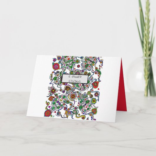 Dag van de dode suikerschedel kaart (Achterkant)