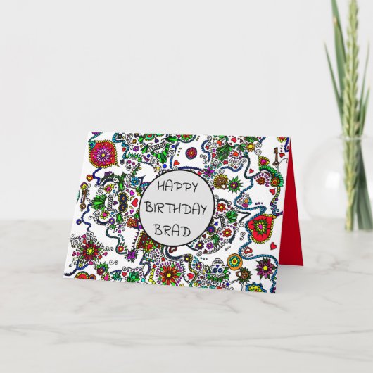 Dag van de dode suikerschedel kaart (Voorkant)