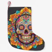 Dag van de dode suikerschedel kleine kerstsok (Voorkant)
