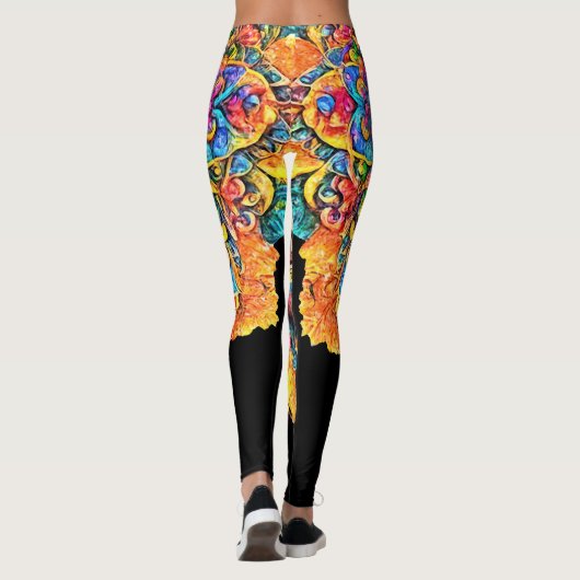 Dag van de dode suikerschedel leggings (Achterkant)