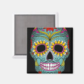 Dag van de dode suikerschedel magneet (Voorkant / Achterkant)