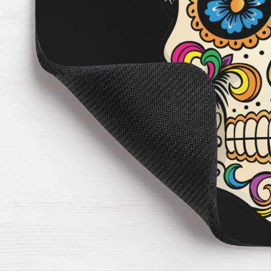 Dag van de dode suikerschedel met kruis muismat (Hoek)