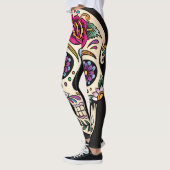 Dag van de dode suikerschedel met Roos Leggings (Links)