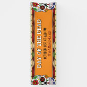 Dag van de Dode Suikerschedel Mexicaanse Halloween Spandoek (Verticaal)