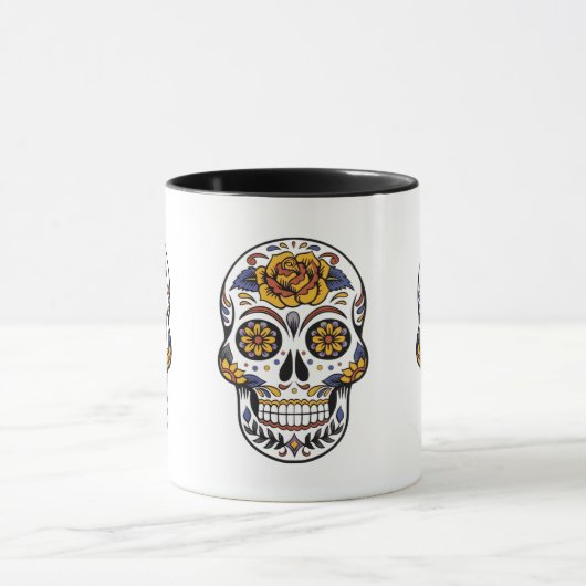 Dag van de dode suikerschedel mok (Midden)