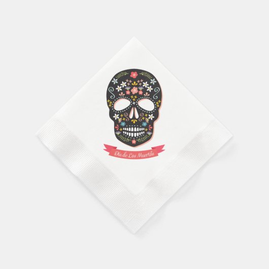 Dag van de Dode Suikerschedel Napkins Servet (Hoek)