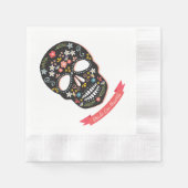 Dag van de Dode Suikerschedel Napkins Servet (Voorkant)