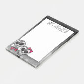 Dag van de dode suikerschedel Ombre Hot Pink Glitt Post-it® Notes (Schuin)