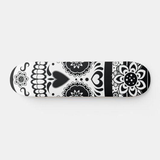 Dag van de dode suikerschedel persoonlijk skateboard (Horizontaal)