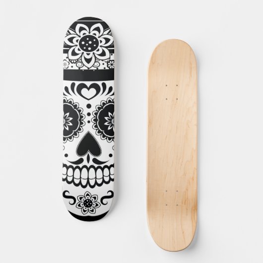 Dag van de dode suikerschedel persoonlijk skateboard (Voorkant)