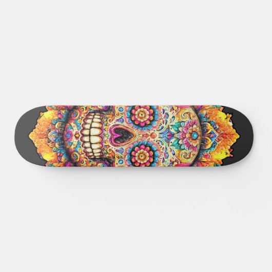 Dag van de dode suikerschedel persoonlijk skateboard (Horizontaal)
