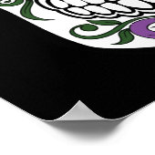 Dag van de dode suikerschedel poster (Hoek)