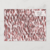 Dag van de dode suikerschedel - Rood en zwart frac Briefkaart (Achterkant)